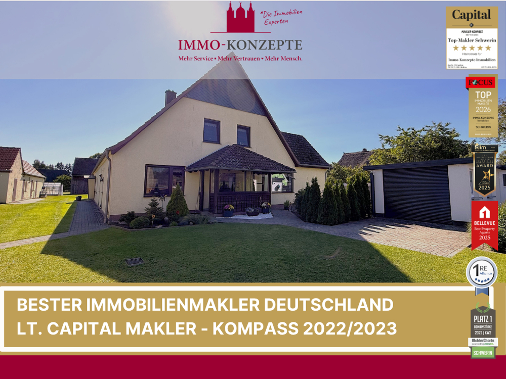 Die perfekte Symbiose aus ländlicher Idylle und urbaner Nähe! Zweifamilienhaus in Banzkow