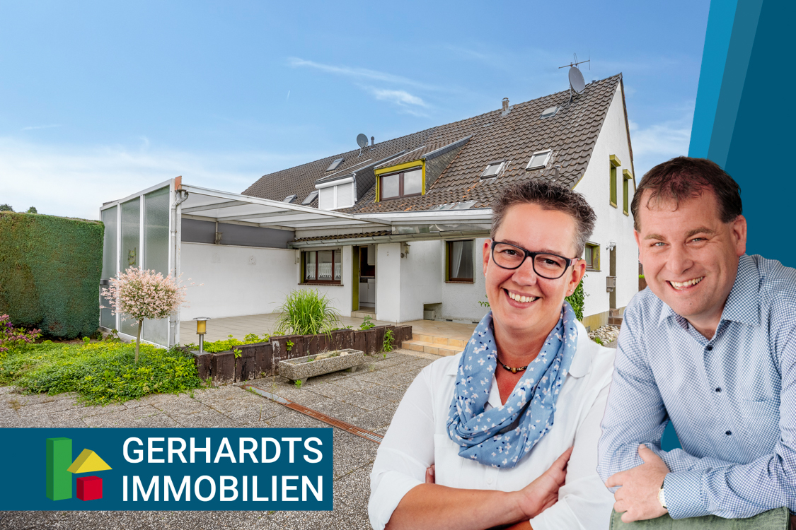 Kompakte Doppelhaushälfte für Ihre Familie mit Potenzial und großem Grundstück. Jetzt ansehen!