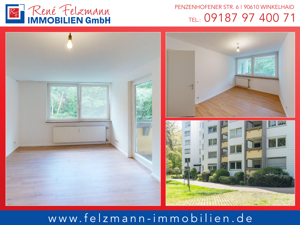 Ruhig gelegene 2 Zimmerwohnung mit Blick ins Grüne *ohne zusätzliche Käuferprovision*