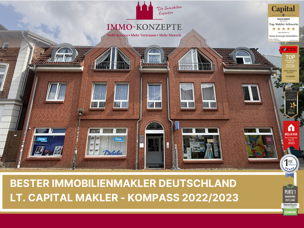Attraktive 4-Zimmer-Eigentumswohnung mit Balkon in zentraler Lage von Hagenow – ideal für Kapitalanleger und Selbstnutzer
