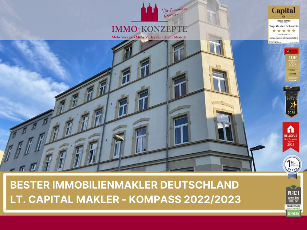 4,9% Rendite - Charmante 3-Zimmer-Wohnung in gesuchter Lage nahe Stadtzentrum!
