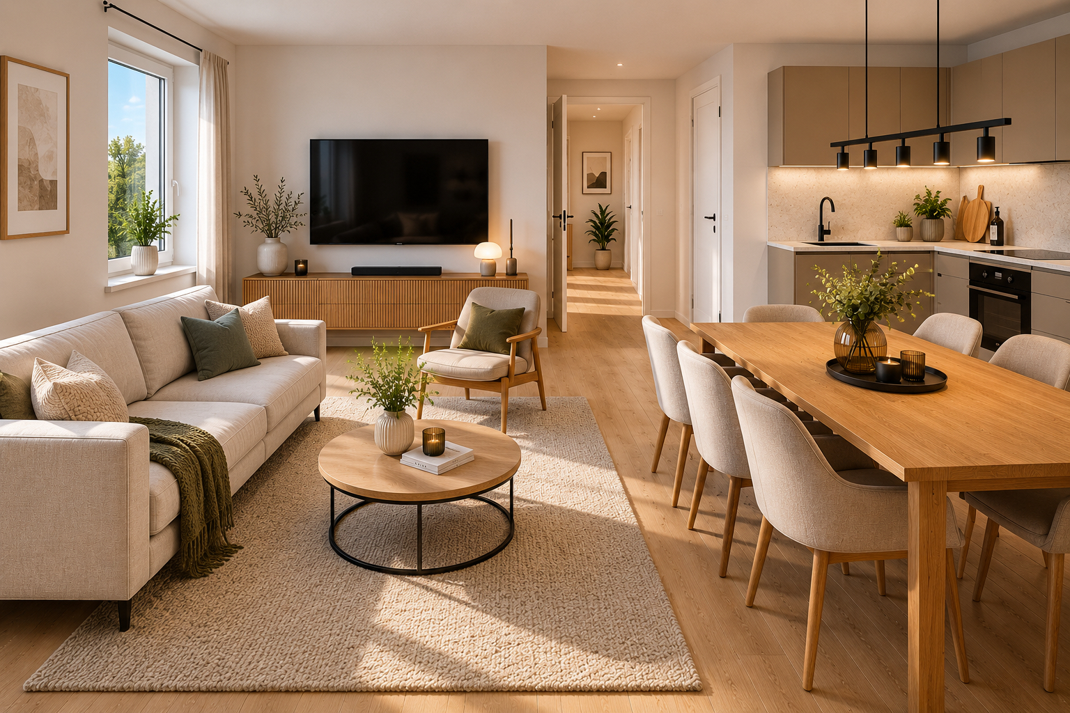 Energieeffiziente 3-Zimmer-Neubauwohnung im KfW-40-QNG-Standard mit Balkon im Zentrum von Dissen