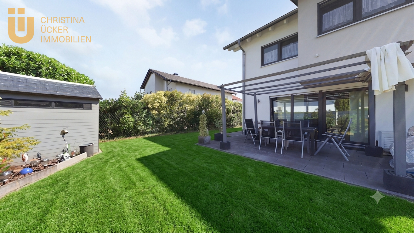 Modernes Reihenendhaus mit Garten, Studio & 2 Stellplätzen in Rodgau Dudenhofen