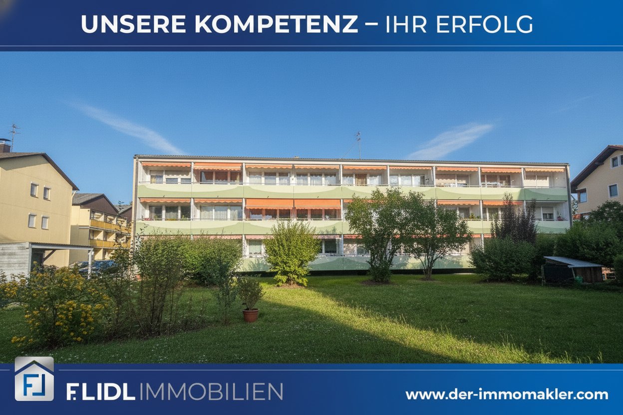gepflegte 1 Zimmer Eigentumswohnung 2. Stock mit Balkon in Bad Füssing