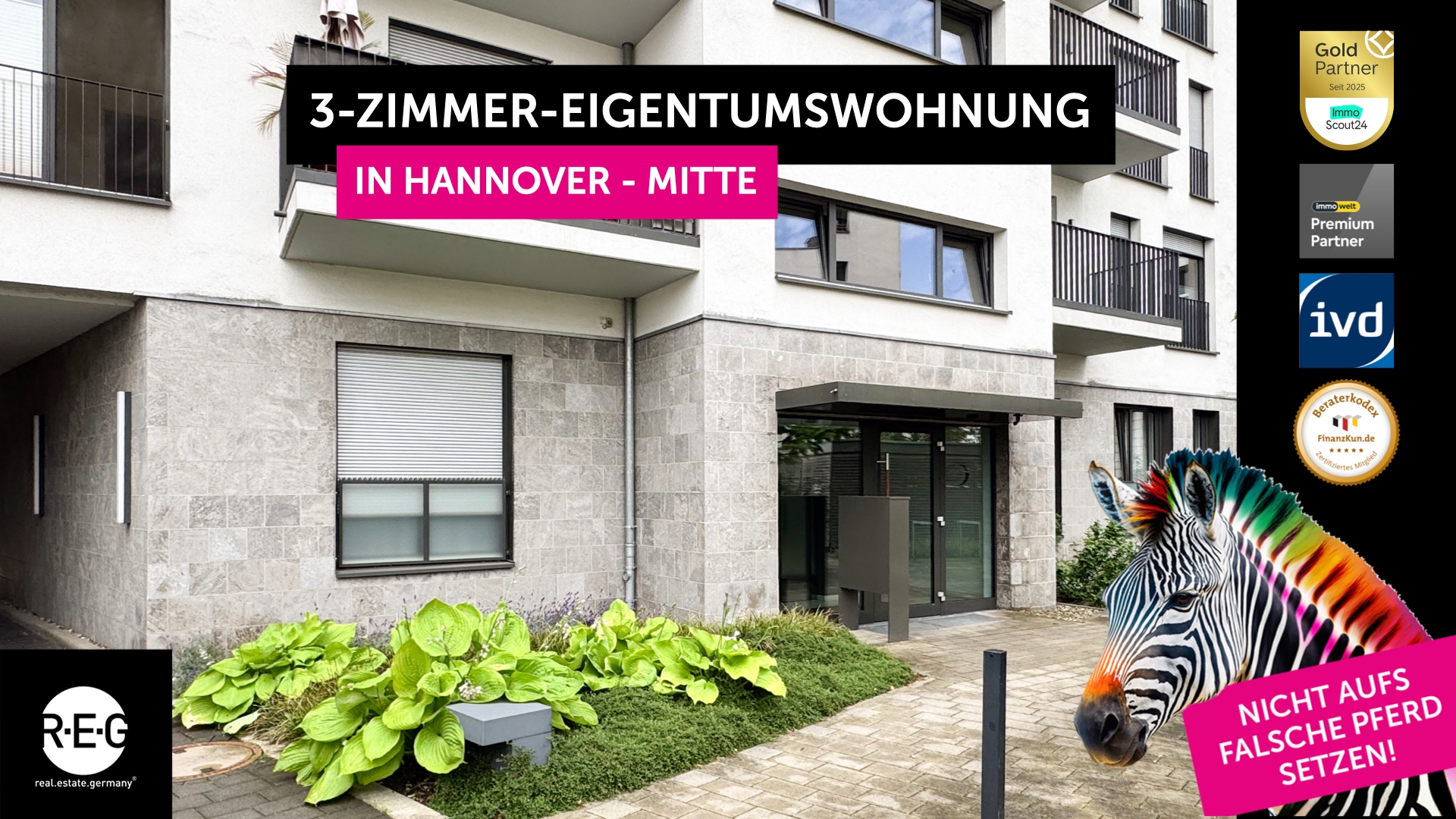 Exklusives Wohnen in Hannover-Mitte – Stilvolle 3-Zimmer-Wohnung mit Loggia, Balkon & TG-Stellplatz