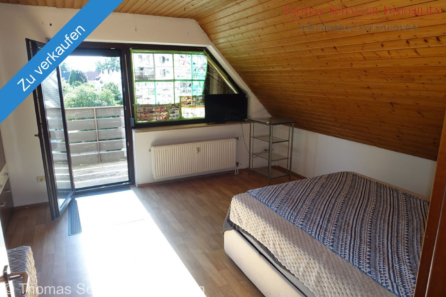 Vermietete 1 Zimmer-Dachgeschoss-Wohnung mit Tiefgarage und Süd-Westbalkon in Nürnberg-Nord