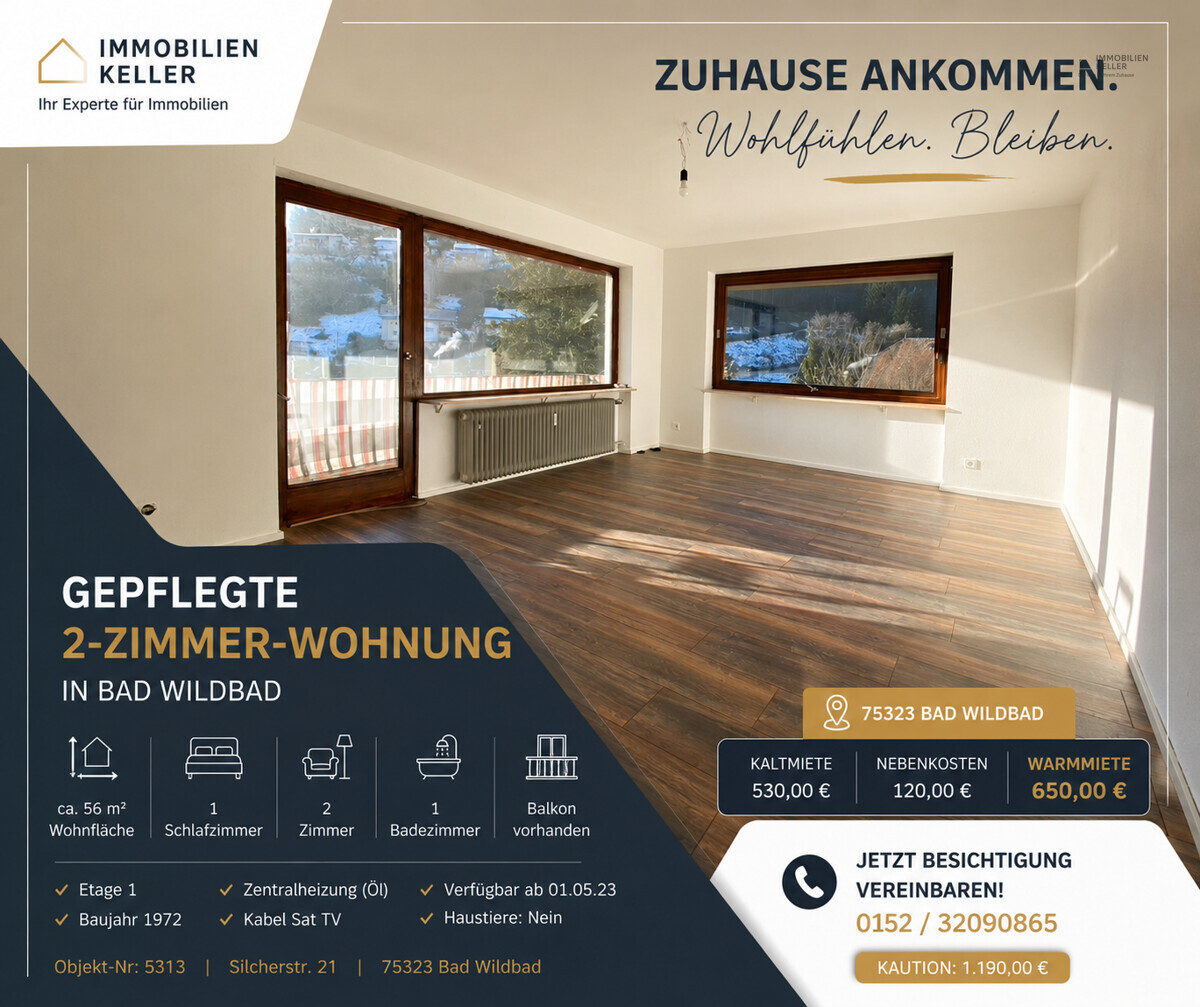 Vermietet - Ruhige Renovierte 2 Zimmer Wohnung