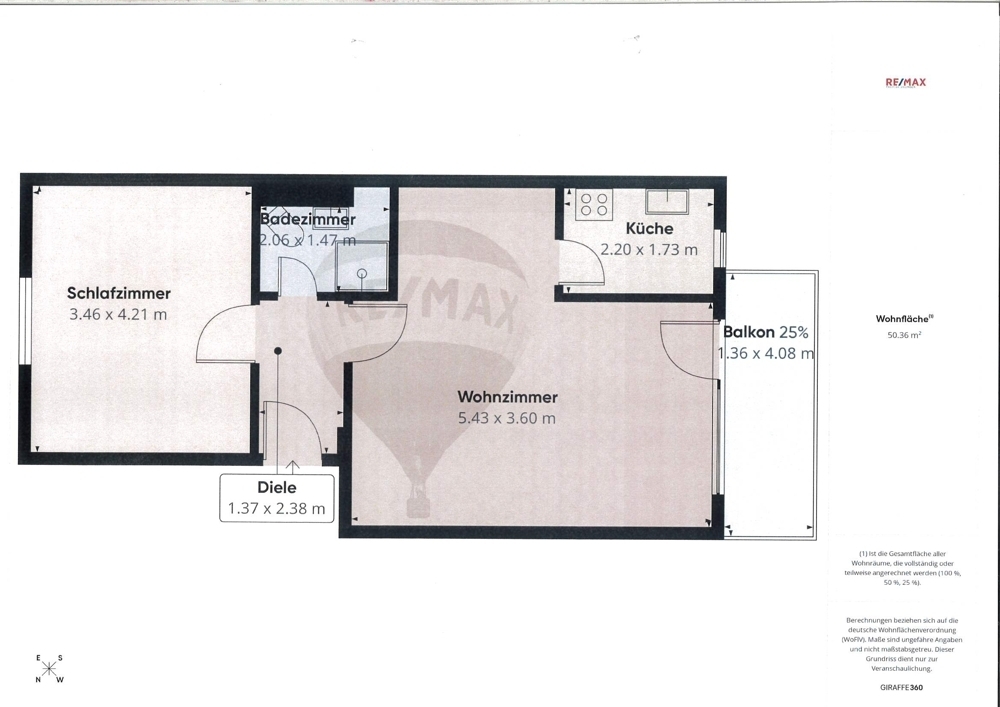 RESERVIERT
Saarbrücken-Malstatt: Gut geschnittene Wohnung mit 2 Zimmern, Küche, Bad, Balkon,