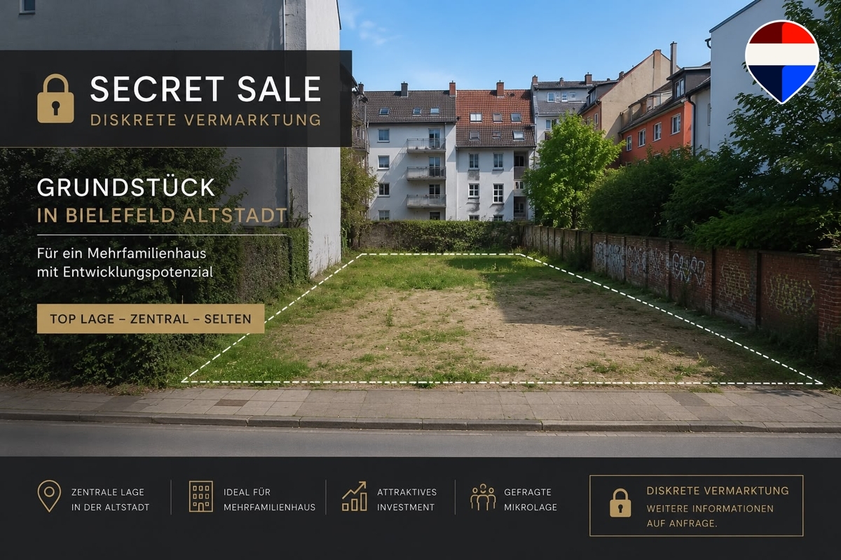 Secret Sale - Grundstück in Bielefelder Zentrum!