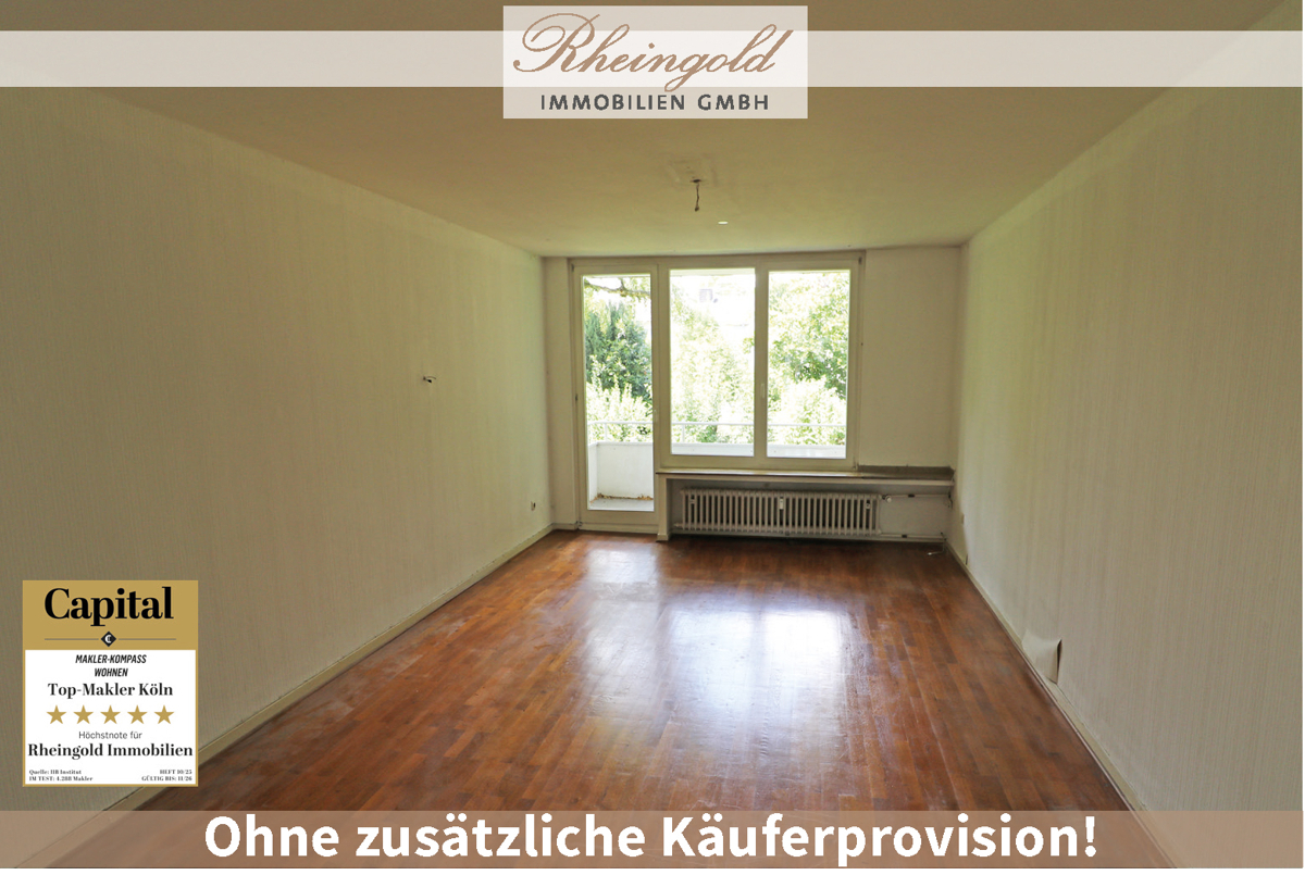 Flexible 4-Zimmer-Wohnung; Modernisiertes Bad, 2 Balkone, 150 m zur U-Bahn, ohne Käuferprovision