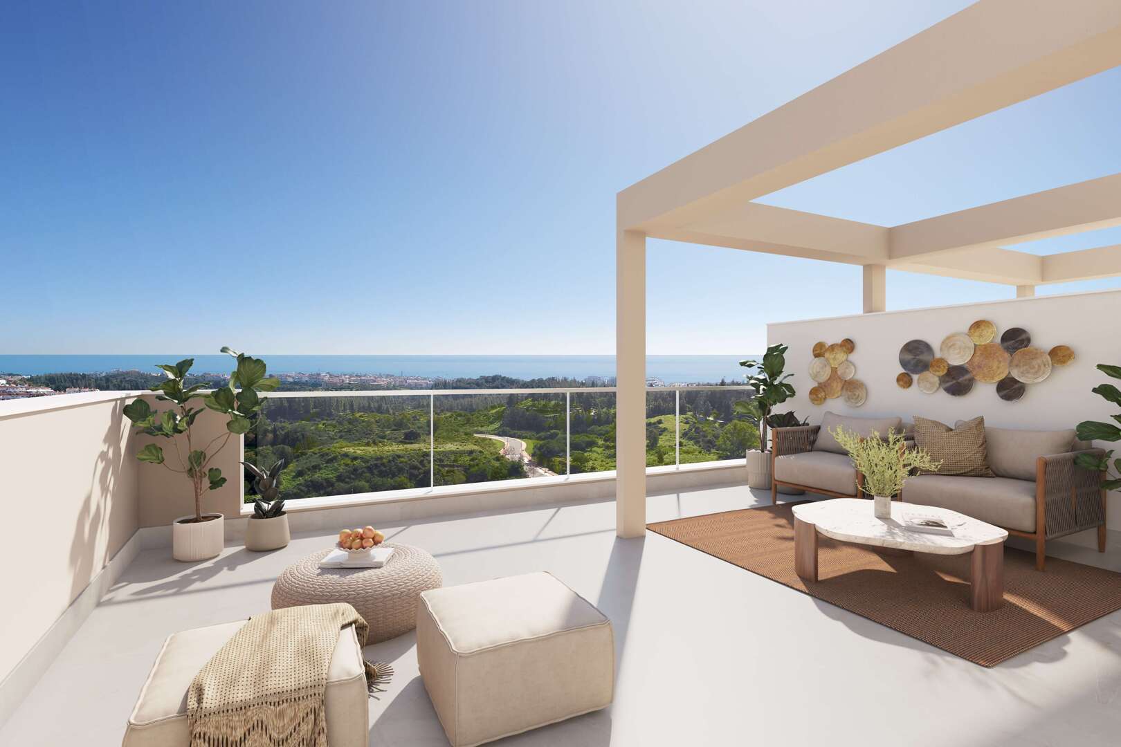 Exklusive Neubauwohnungen mit großzügigen Terrassen und Panoramablick in Mijas-Malaga!