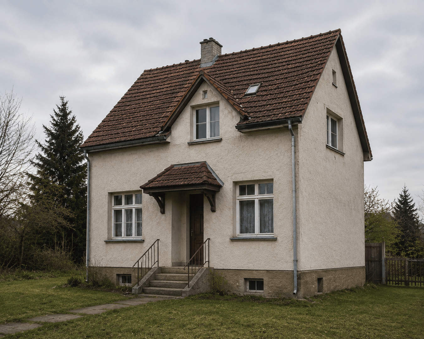 Freistehendes großes Haus mit schönem Garten