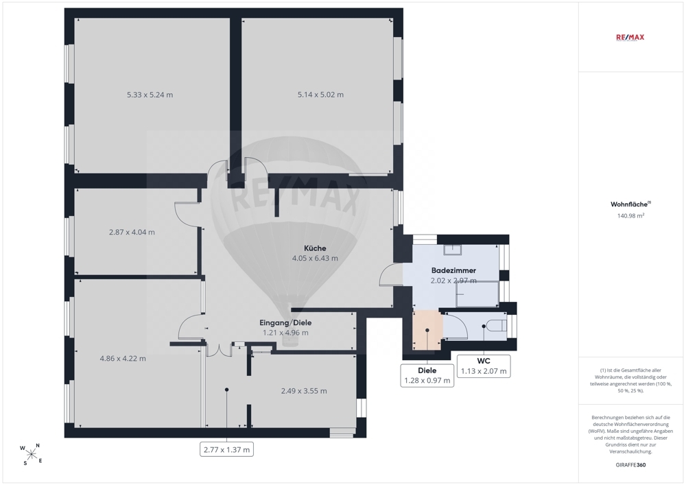 Dillingen-Saar: Charmante Altbauwohnung mit 141 m², 5 Zimmern, offener Küche und hohen Decken