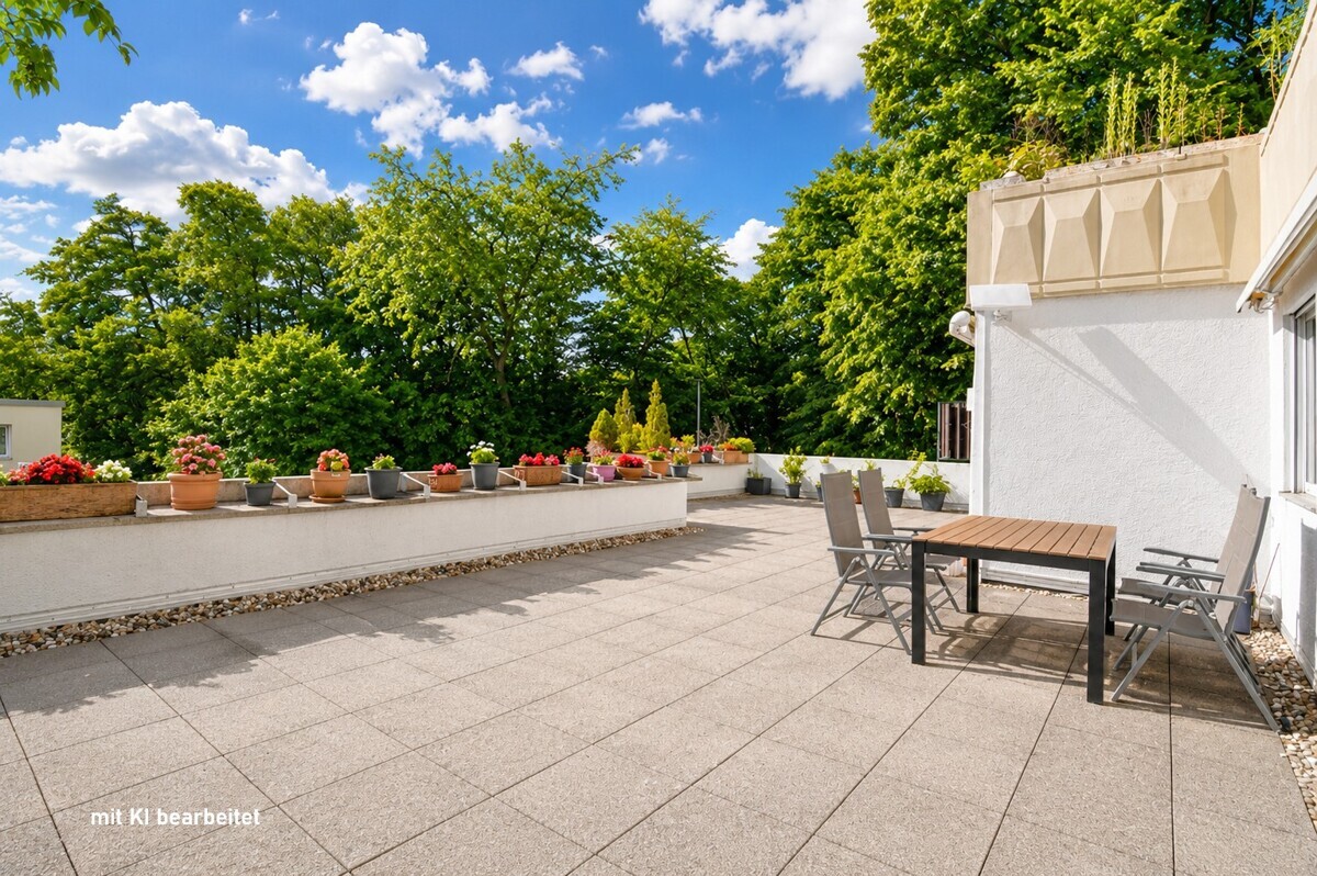 3 oder lieber 4 Zimmer? Terrassenwohnung mit Garage im Grünen