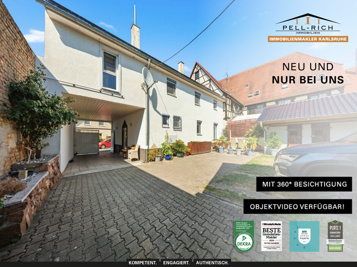 ALT TRIFFT NEU: Großzügiges EFH mit viel Platz und einzigartigem Charme in Linkenheim-Hochstetten