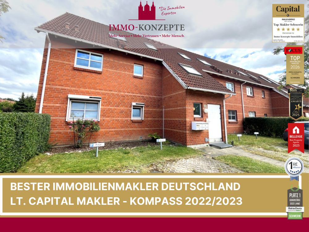 Einziehen oder vermieten – attraktive 2-Zimmer-Wohnung mit Gartenidylle