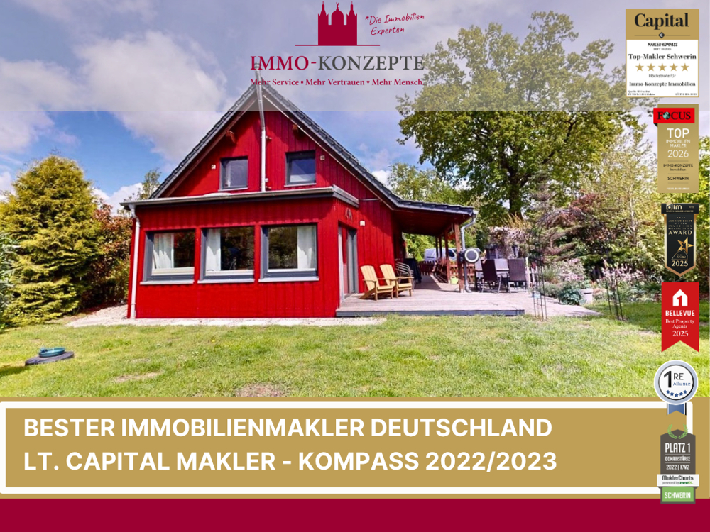Wunderschönes Familienhaus mit Licht durchflutetem Wohnkonzept, Wintergarten und nachhaltiger Energieeffizienz in Pampow