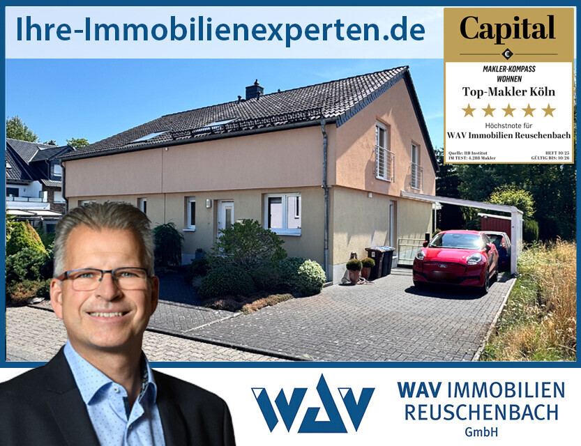 Neuwertige Doppelhaushälfte mit Garten und Carport in Spielstraße