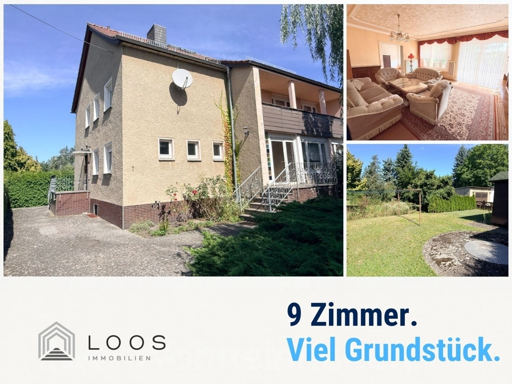 9 Zimmer, viel Grundstück: Haus für Familie und Generationen