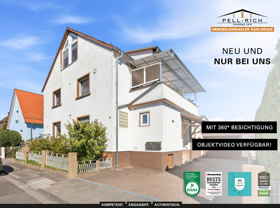 LIEBLINGSORT: Gemütliche 3,5-Zimmer-Wohnung mit Hobbyraum und eigenem Garten in Rülzheim zum Kauf