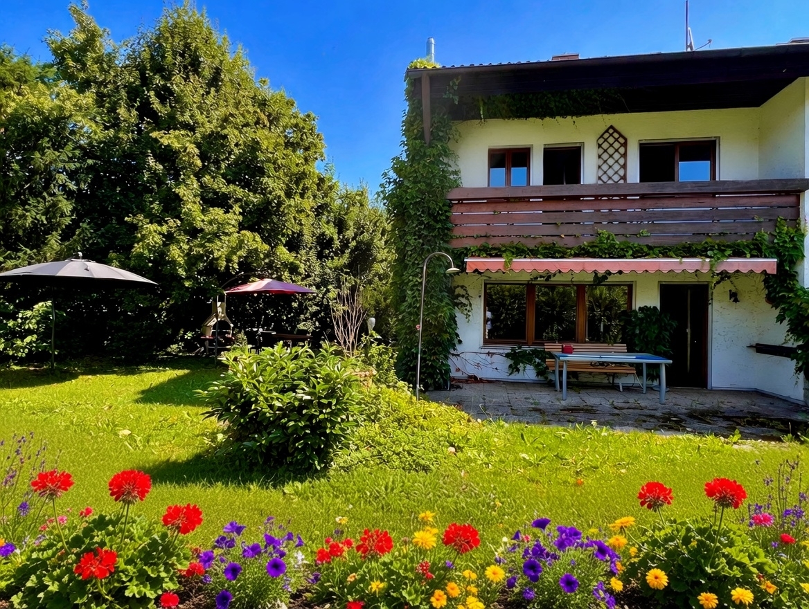 Familienfreundliche DHH mit Traumgarten in Gilching