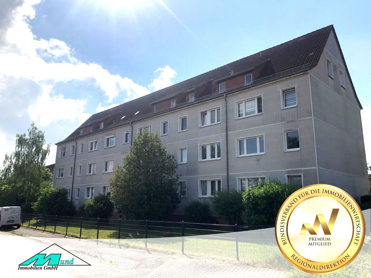 sofort beziehbare 3 Zimmer Wohnung mit 61 m² und Stellplatz in Bad Lausick zu verkaufen