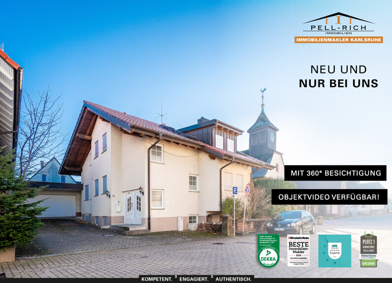 GLÜCKSDOMIZIL - Hochwertig ausgestattetes Einfamilienhaus mit Garten & Garage in Marxzell-Pfaffenrot