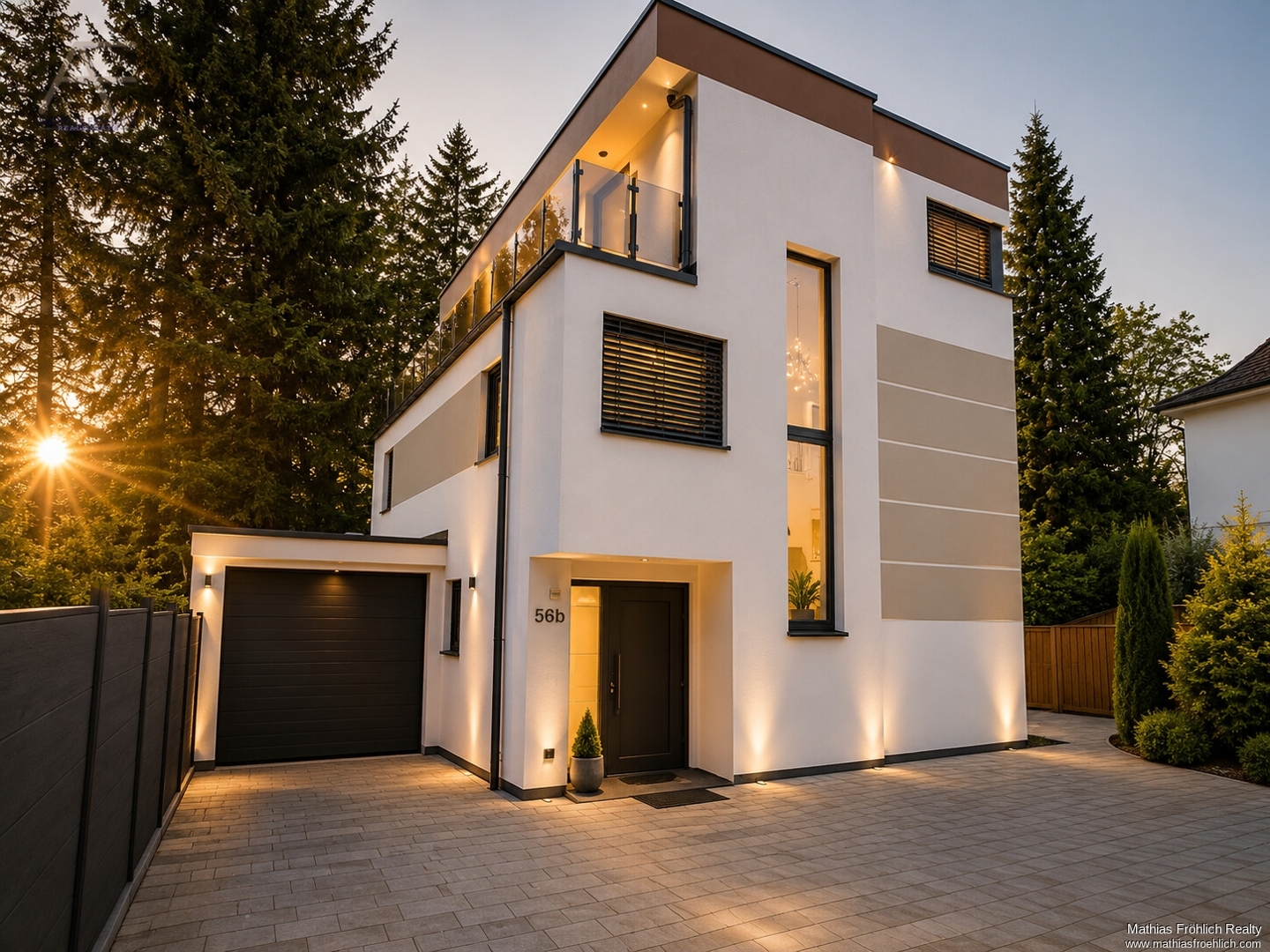 Moderne Stadtvilla mit Smart-Home-Komfort und Spa-Charakter an der Alten Veste in Zirndorf