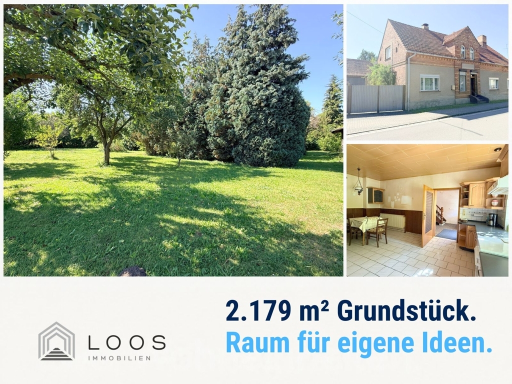 Landhaus mit 2.179 m² Traumgrundstück und großer Scheune