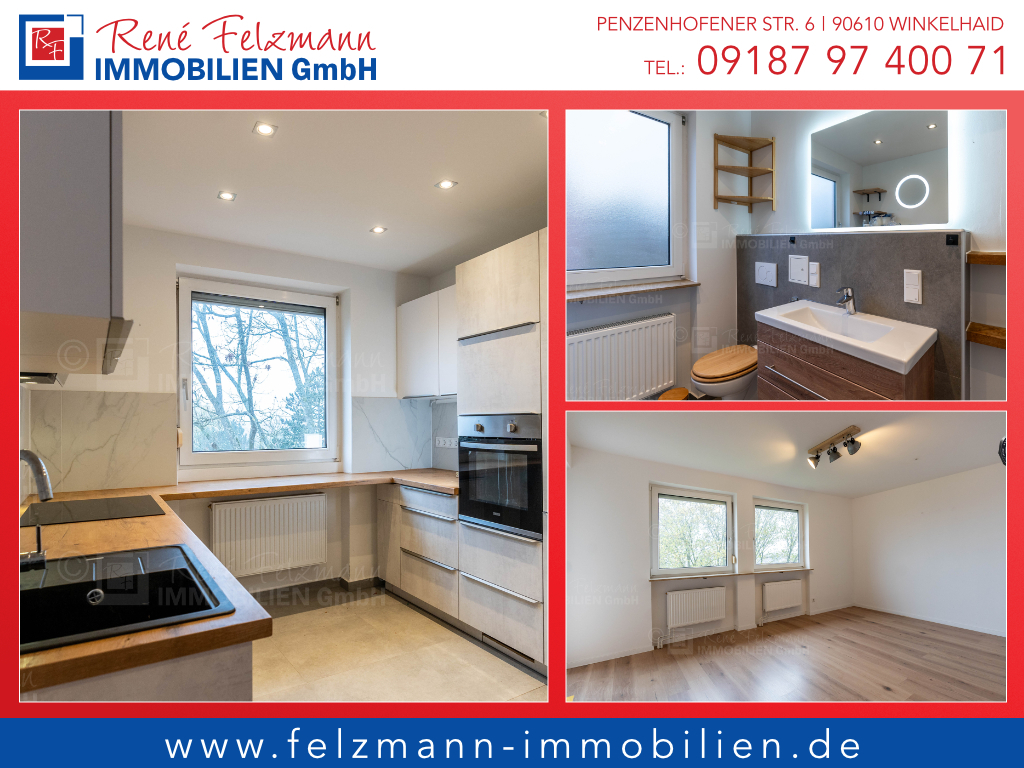 Moderne Zweizimmerwohnung in ruhiger, sonnigen Waldrandlage mit Fernblick. Frei ab 01.01.2027