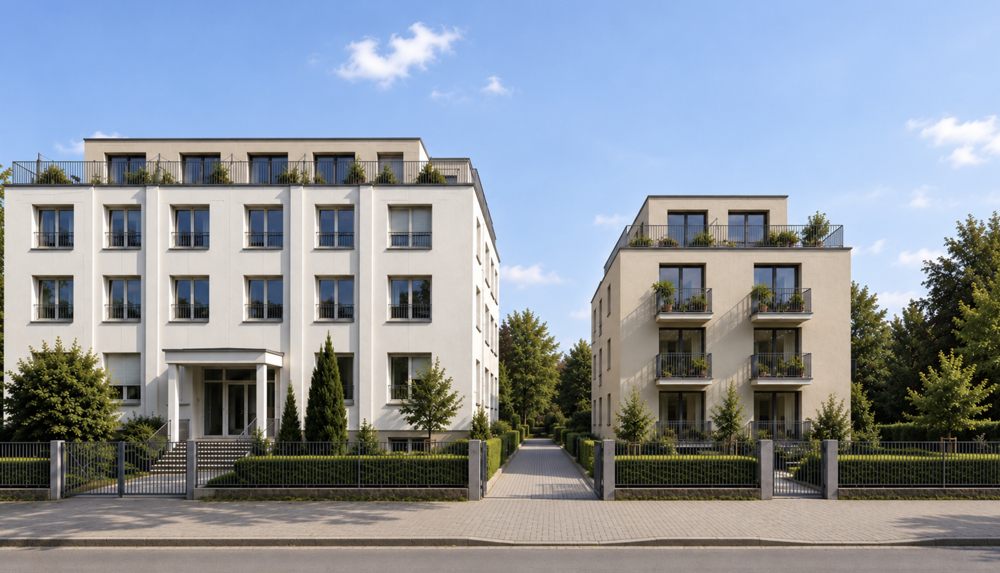 Projektierte Wohnanlage mit Bestand, Neubau und Penthaus-Potenzial - käuferprovisionsfrei