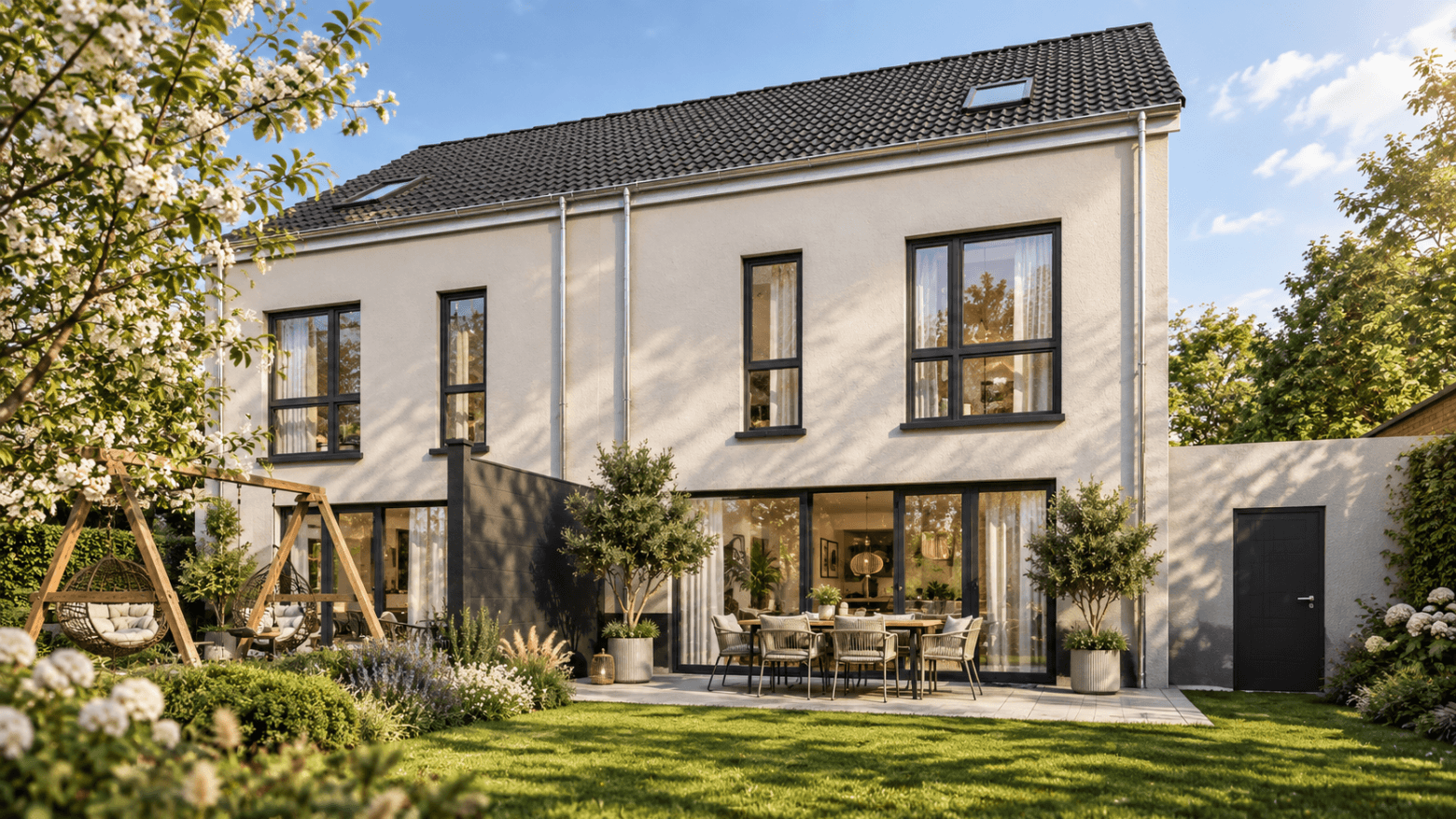 KAARST-HOLZBÜTTGEN ... FELDRANDLAGE ... 2 EXKLUSIVE DOPPELHAUSHÄLFTEN