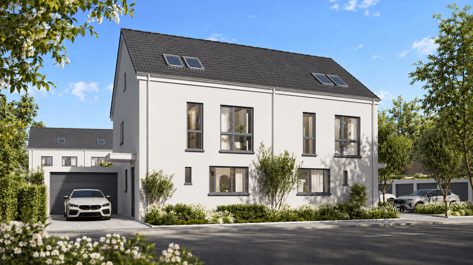 KAARST-HOLZBÜTTGEN ... FELDRANDLAGE ... 2 EXKLUSIVE DOPPELHAUSHÄLFTEN