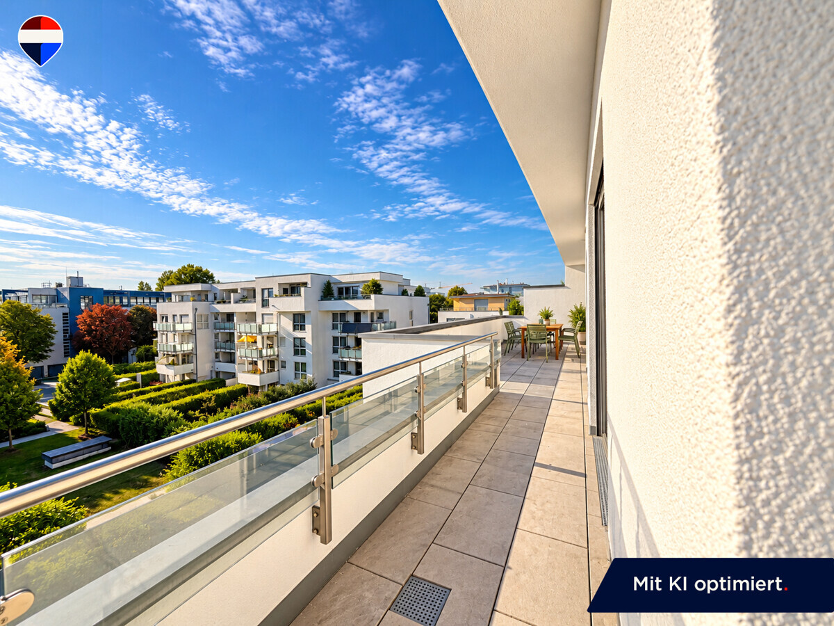 Modernes Penthouse mit Weitblick, Ruhe und 2 Terrassen